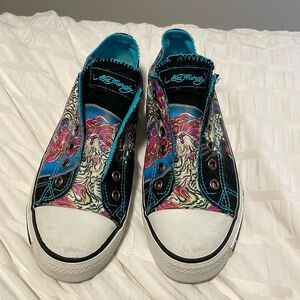 Ed Hardy Y2K  sneakers sz 8
